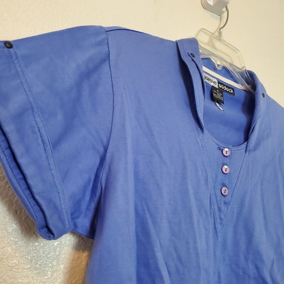 Jamie Sadock Women's Size M Blue Short Sleeve Golf Polo Top 100% Cotton - Picture 5 of 14